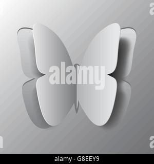 Un concetto di origami butterfly tagliare la carta, abstract background. EPS10 Illustrazione Vettoriale