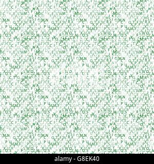 Sfondo di matrice con il verde dei simboli. Modello senza giunture. Illustrazione Vettoriale Illustrazione Vettoriale