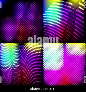 Set di elegante sfondo astratto con posto per il testo Illustrazione Vettoriale