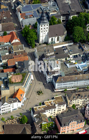 Vista aerea, Bernhard Brunnen, Chiesa di San Giacomo Lippstadt, antenna, Lippstadt, East Westfalia, Renania settentrionale-Vestfalia, Tedesco Foto Stock