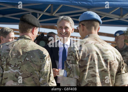 Philip Hammond Cipro visitare Foto Stock