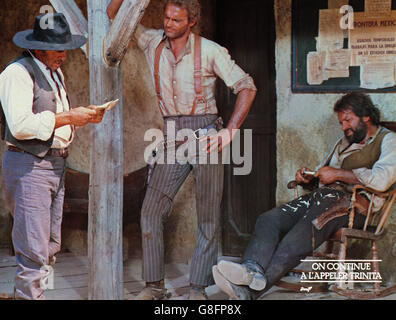 Continuavano a chiamarlo Trinita, aka: Su continua a l'appeler Trinita, aka: Ace alta, aka: Vier Fäuste für ein Halleluja, Italien 1971, Regie: Enzo Barboni, Darsteller: Terence Hill e Bud Spencer Foto Stock