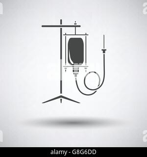 Drop Icona contatore su sfondo grigio, round ombra. Illustrazione Vettoriale. Illustrazione Vettoriale