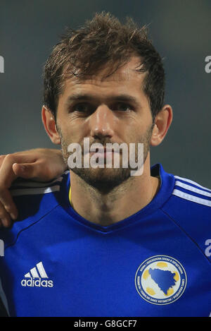 La Bosnia e Erzegovina v Repubblica di Irlanda - UEFA EURO 2016 Qualifiche - Play-off - Prima tappa - Stadion Bilino Polje Foto Stock