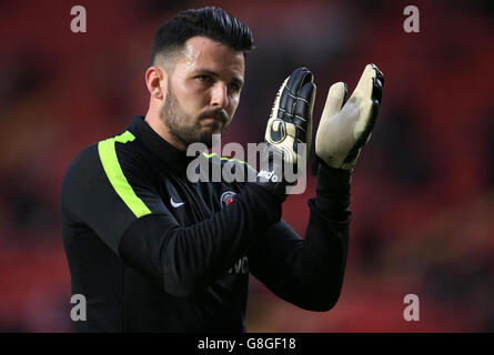 Charlton Athletic / Leeds United - Sky Bet Championship - The Valley. Stephen Henderson, portiere atletico di Charlton Foto Stock