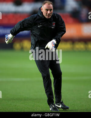 Charlton Athletic / Leeds United - Sky Bet Championship - The Valley. Lee Turner, allenatore di portiere atletico di Charlton Foto Stock