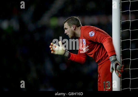 Derby County / Brighton & Hove Albion - Campionato Sky Bet - Stadio iPro. David Stockdale, portiere di Brighton e Hove Albion Foto Stock