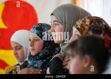 Crisi di migranti Foto Stock