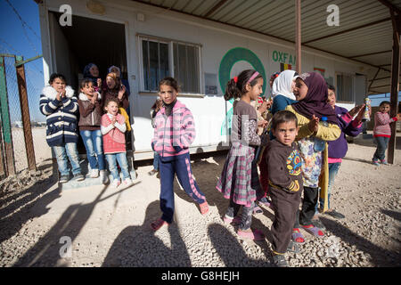 Crisi di migranti Foto Stock