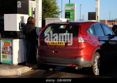 Prezzi della benzina Foto Stock