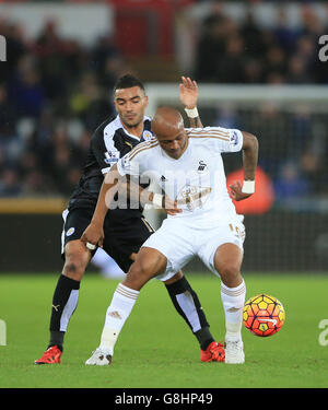 Swansea City v Leicester City - Barclays Premier League - Liberty Stadium Foto Stock