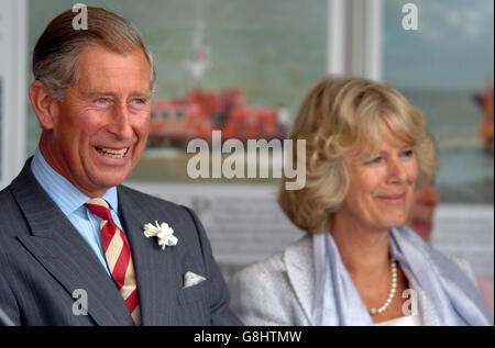 Royal visita alla Stazione di salvataggio Foto Stock