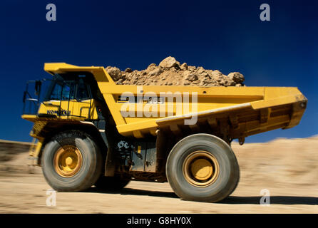 Diamond mining carrello Caterpillar, Sud Africa. Foto Stock