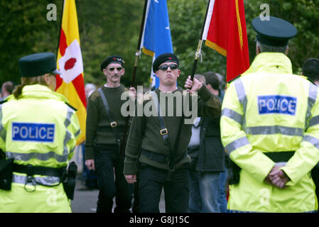 Il repubblicano Parade - Ballymena Foto Stock