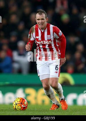 Stoke City / Norwich City - Barclays Premier League - Britannia Stadium. Glenn Whelan, Stoke City Foto Stock