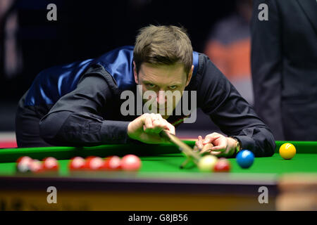 Dafabet Masters 2016 - giorno tre - Palazzo Alexandra. Ricky Walden in azione durante il Dafabet Masters 2016 ad Alexandra Palace, Londra. Foto Stock