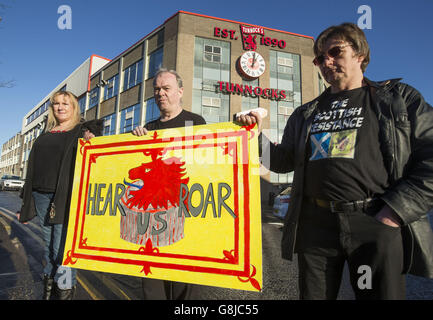 Tè Tunnocks protesta torta Foto Stock