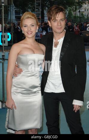 The Island Premiere - Odeon Leicester Square. Attori Ewan McGregor e Scarlett Johansson. Foto Stock