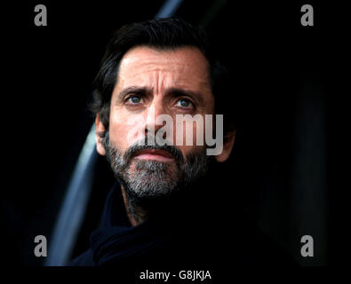 Watford v Newcastle United - Emirates fa Cup - Third Round - Vicarage Road. Il responsabile di Watford Quique Sanchez Flores prima della partita la Emirates fa Cup, terza partita a Vicarage Road, Watford. Foto Stock