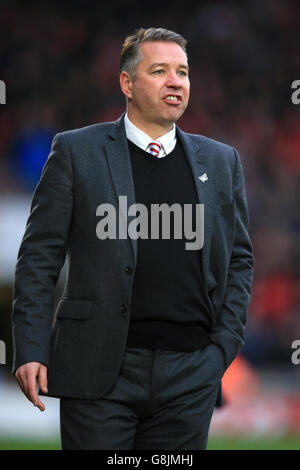 Doncaster Rovers v Stoke City - Emirates fa Cup - Third Round - Keepmoat Stadium. Darren Ferguson, direttore di Doncaster Rovers Foto Stock