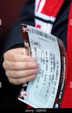 Middlesbrough v Burnley - Emirates FA Cup - Terzo Round - Riverside Stadium Foto Stock