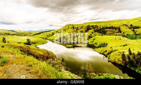 Le colline e le praterie di Nicola valle vicina Merritt British Columbia, Canada Foto Stock