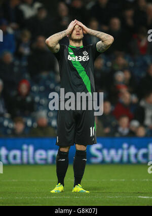 West Bromwich Albion / Stoke City - Barclays Premier League - The Hawthorns. Marko Arnautovic di Stoke City durante la partita della Barclays Premier League presso gli Hawthorns, West Bromwich. Foto Stock