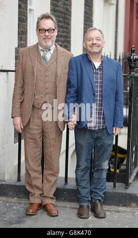 Reeves &AMP; Mortimer tour photocall Foto Stock