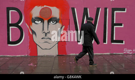 David Bowie morte Foto Stock