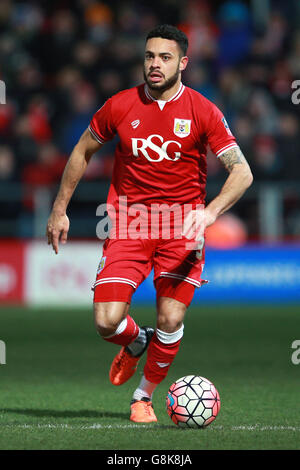 Bristol City / West Bromwich Albion - Emirates fa Cup - terza partita - Ashton Gate. Derrick Williams di Bristol Foto Stock