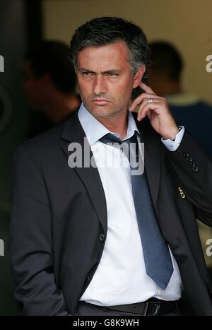 Calcio - fa Barclays Premiership - Wigan Athletic v Chelsea - JJB Stadium. Direttore del Chelsea Jose Mourinho. Foto Stock