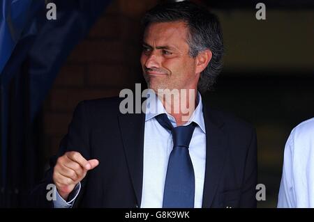 Calcio - fa Barclays Premiership - Wigan Athletic / Chelsea - JJB Stadium. Il direttore del Chelsea Jose Mourinho Foto Stock