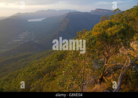 Vista dal Boroka Lookout su Halls Gap Foto Stock