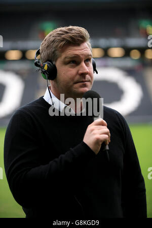 Milton Keynes Dons / Chelsea - Emirates fa Cup - Fourth Round - Stadium:MK. Il manager di Milton Keynes Dons Karl Robinson prima della Emirates fa Cup, quarta partita allo Stadium:MK, Milton Keynes. Foto Stock