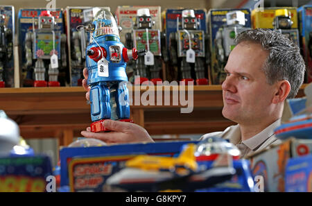Vectis robot e spazio asta giocattolo Foto Stock