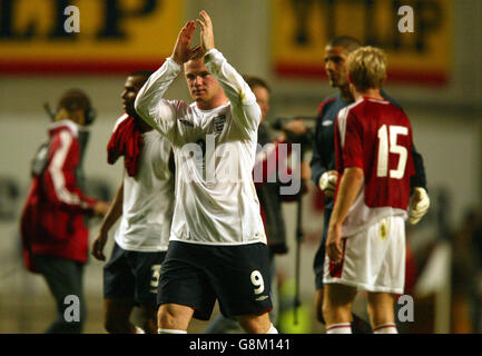 Calcio - amichevole internazionale - Danimarca - Inghilterra - Parken Stadium Foto Stock