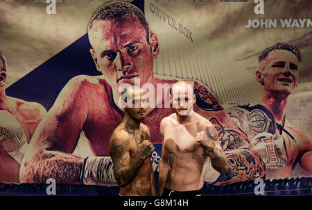 George Groves v Andrea Di Luisa - pesare In - Stratford Circus Foto Stock