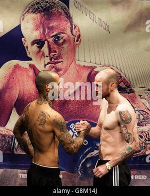 George Groves v Andrea Di Luisa - pesare In - Stratford Circus Foto Stock