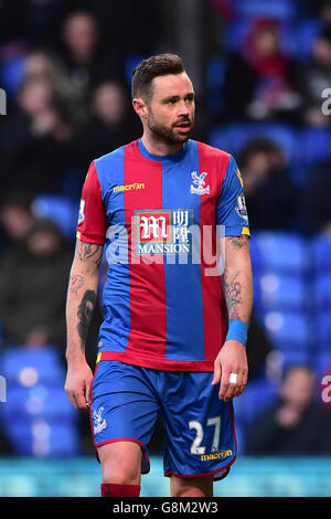 Damien Delaney di Crystal Palace durante la Coppa Emirates fa, quarta partita al Selhurst Park, Londra. Foto Stock