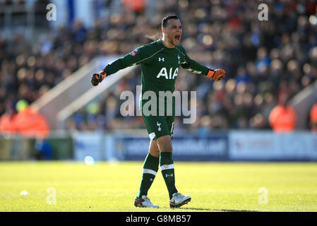 Colchester Regno v Tottenham Hotspur - Emirates FA Cup - quarto round - Weston Homes Comunità Stadium Foto Stock