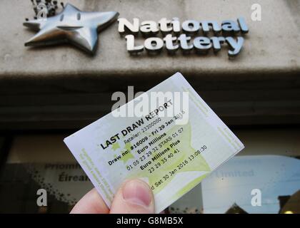 Jackpot euromillions Foto Stock