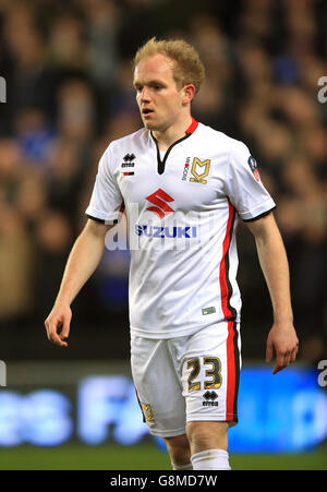 Milton Keynes Dons / Chelsea - Emirates fa Cup - Fourth Round - Stadium:MK. Jonathan Williams, Milton Keynes Dons Foto Stock