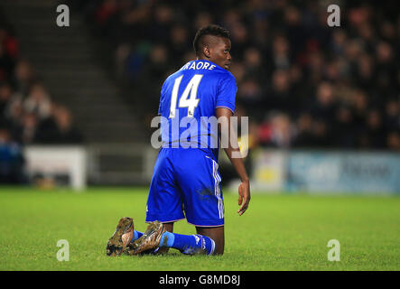 Milton Keynes Dons v Chelsea - Emirates fa Cup - Quarta tornata - Stadio: MK. Bertrand Traore, Chelsea Foto Stock