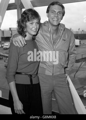 Richard Carpenter e Sherry Lascoe - Aeroporto di Heathrow Foto Stock