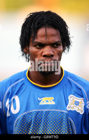 Calcio - International friendly - DR Congo / Guinea - Stade Yves Du Manoir. Matumona zona, Repubblica Democratica del Congo Foto Stock