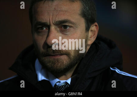 Blackburn Rovers v Fulham - Campionato Sky Bet - Ewood Park. Fulham Manager, Slavisa Jokanovic Foto Stock