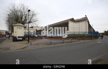 Vista generale HMP Pentonville, una prigione maschile di categoria B/C nel nord di Londra. Foto Stock