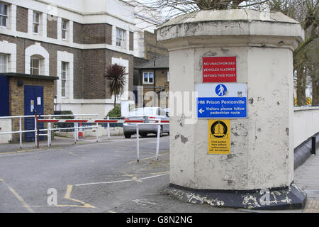 Vista generale HMP Pentonville, una prigione maschile di categoria B/C nel nord di Londra. Foto Stock