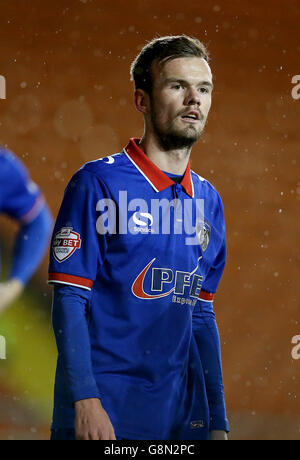 Blackpool / Oldham Athletic - Sky Bet League One - Bloomfield Road. Cameron Dummigan, Oldham Athletic Foto Stock