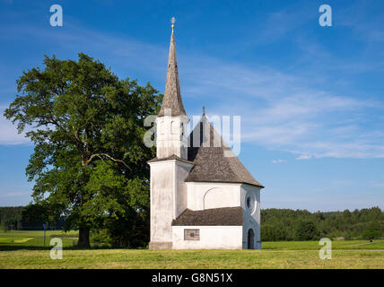 San Leonardo in cappella Harmating, Egling, Alta Baviera, Baviera, Germania Foto Stock